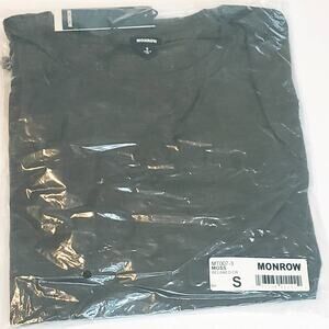 Monrow Relaxed Crew T Shirt in Moss Men's Small